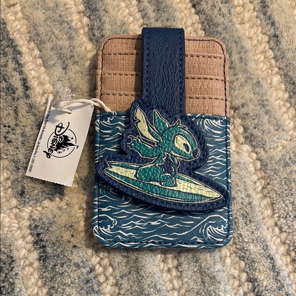 Disney Other - Disney Stitch Ocean Wave Card Holder